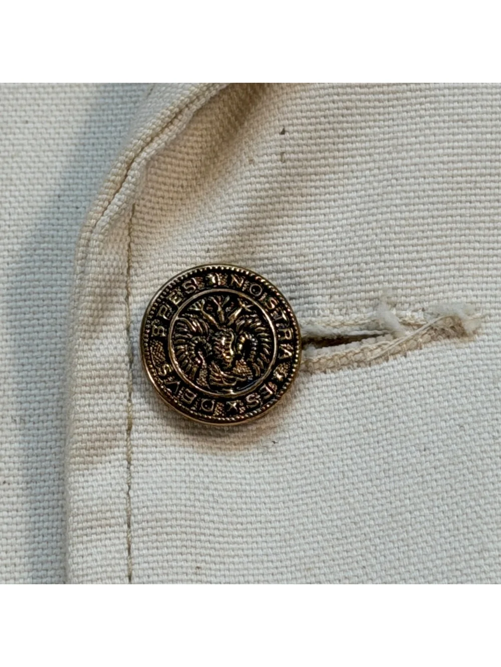 True Vintage 70s Sears Kings Road Safari Jacket Es Devs Spes Nostra Buttons